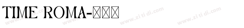time roma字体转换